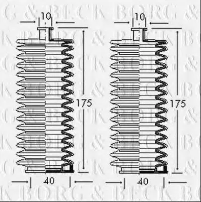 Пыльник, рулевое управление BORG & BECK купить