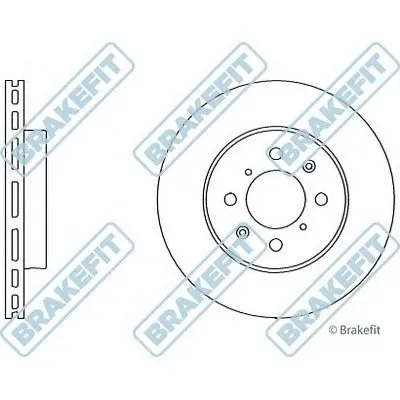 Тормозной диск Brake Fit APEC braking купить