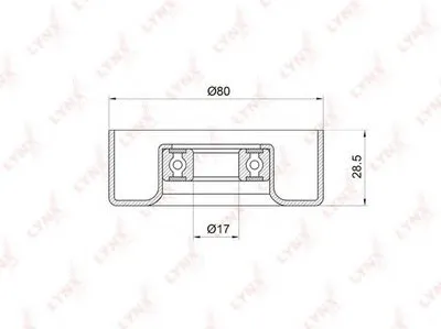 Натяжной ролик, поликлиновой  ремень LYNXauto купить