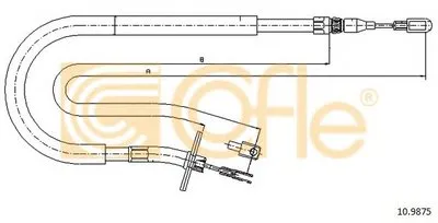 Трос, стояночная тормозная система COFLE купить