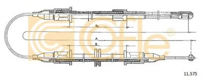 Трос, стояночная тормозная система COFLE купить