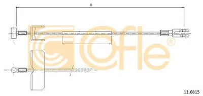 Трос, стояночная тормозная система COFLE купить
