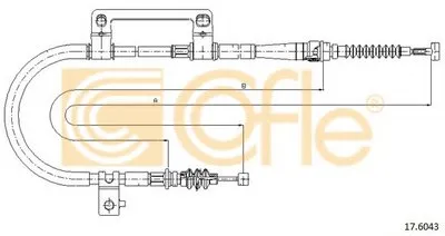 Трос, стояночная тормозная система COFLE купить