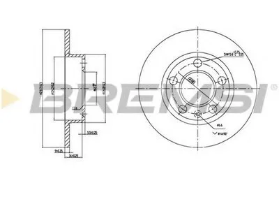 Тормозной диск BREMSI купить