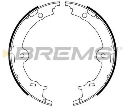 Комплект тормозных колодок, стояночная тормозная система BREMSI купить