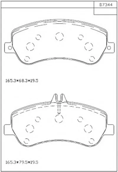 Комплект тормозных колодок, дисковый тормоз ASIMCO купить
