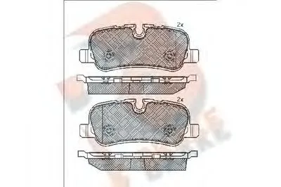 Комплект тормозных колодок, дисковый тормоз R BRAKE купить