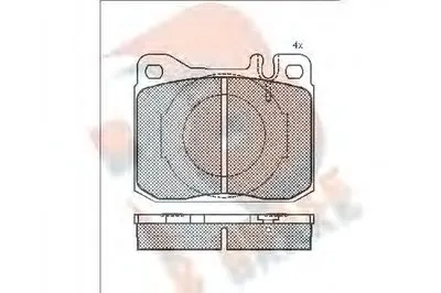 Комплект тормозных колодок, дисковый тормоз R BRAKE купить