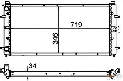 Радиатор, охлаждение двигателя BEHR HELLA SERVICE HELLA купить