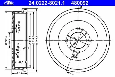 Тормозной барабан ATE купить