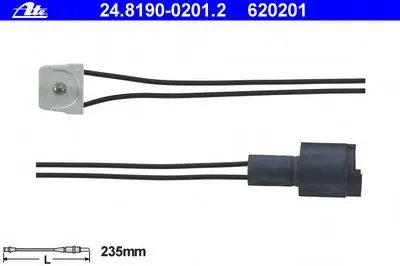 Сигнализатор, износ тормозных колодок ATE купить