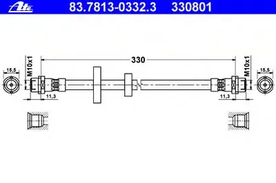 Тормозной шланг ATE купить