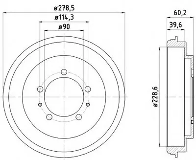 Тормозной барабан HELLA PAGID купить
