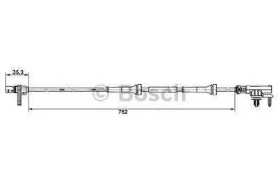 Датчик, частота вращения колеса BOSCH купить