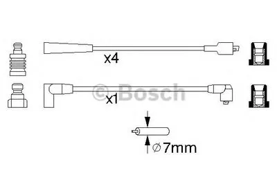 Комплект проводов зажигания BOSCH купить