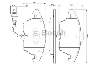 Комплект тормозных колодок, дисковый тормоз BOSCH купить