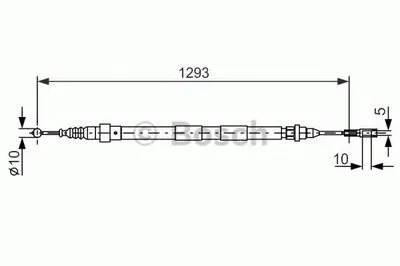 Трос, стояночная тормозная система BOSCH купить
