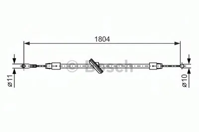 Трос, стояночная тормозная система BOSCH купить