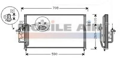 Конденсатор, кондиционер VAN WEZEL купить