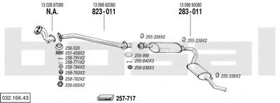 Система выпуска ОГ BOSAL купить