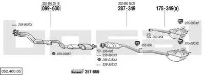 Система выпуска ОГ BOSAL купить