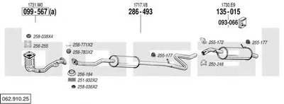 Система выпуска ОГ BOSAL купить
