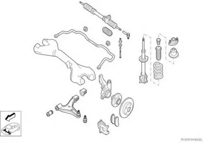 Рулевое управление; Подвеска колеса HERTH+BUSS JAKOPARTS купить