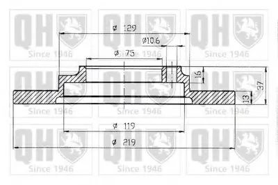 Тормозной диск QUINTON HAZELL купить