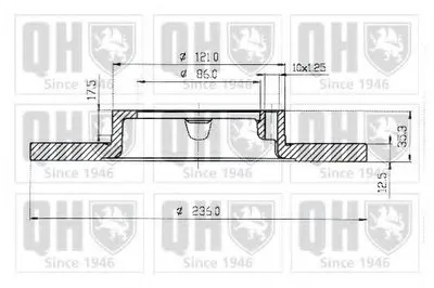 Тормозной диск QUINTON HAZELL купить