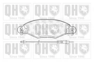 Комплект тормозных колодок, дисковый тормоз QUINTON HAZELL купить