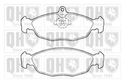 Комплект тормозных колодок, дисковый тормоз QUINTON HAZELL купить