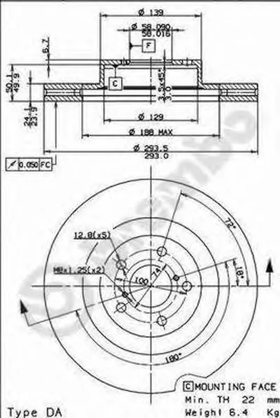 Тормозной диск COATED DISC LINE BREMBO купить