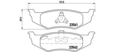 Комплект тормозных колодок, дисковый тормоз BREMBO купить