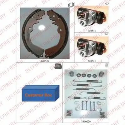 Комплект тормозных колодок DELPHI купить