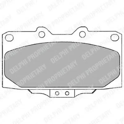Комплект тормозных колодок, дисковый тормоз DELPHI купить