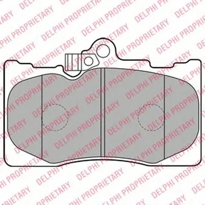 Комплект тормозных колодок, дисковый тормоз DELPHI купить