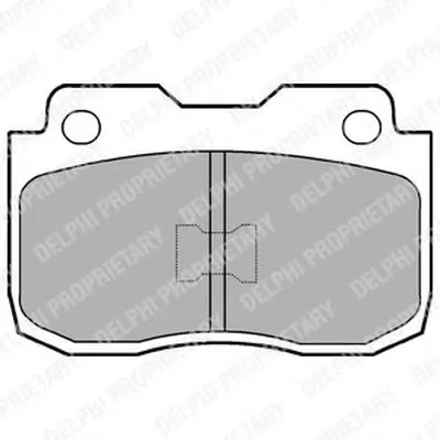 Комплект тормозных колодок, дисковый тормоз DELPHI купить