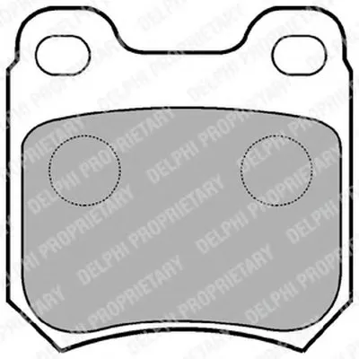 Комплект тормозных колодок, дисковый тормоз DELPHI купить
