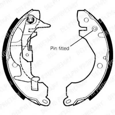 Комплект тормозных колодок DELPHI купить