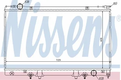 Радиатор, охлаждение двигателя NISSENS купить