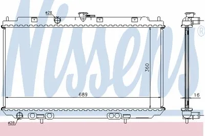 Радиатор, охлаждение двигателя NISSENS купить