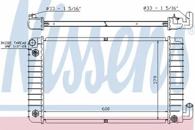 Радиатор, охлаждение двигателя NISSENS купить