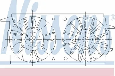 Вентилятор, охлаждение двигателя NISSENS купить