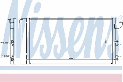 Конденсатор, кондиционер NISSENS купить