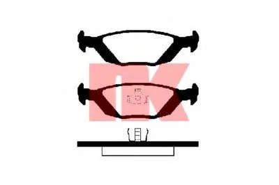 Комплект тормозных колодок, дисковый тормоз NK купить