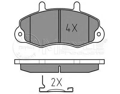 Комплект тормозных колодок, дисковый тормоз MEYLE купить