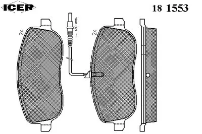 Комплект тормозных колодок, дисковый тормоз ICER купить