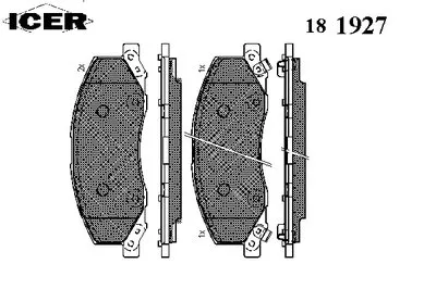 Комплект тормозных колодок, дисковый тормоз ICER купить
