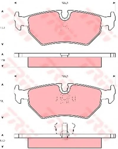 Комплект тормозных колодок, дисковый тормоз TRW купить