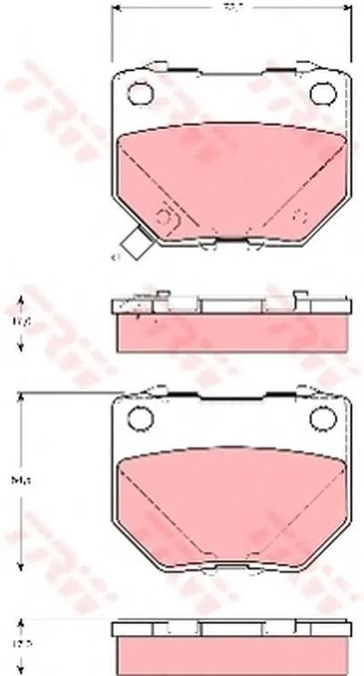 Комплект тормозных колодок, дисковый тормоз TRW купить